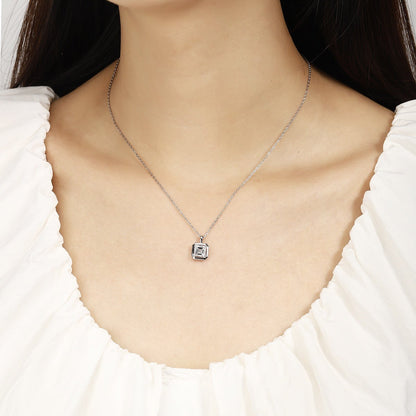PT950 1.08ct Lab Grown Diamond ASSCHER Cut Pendant (without chain)
