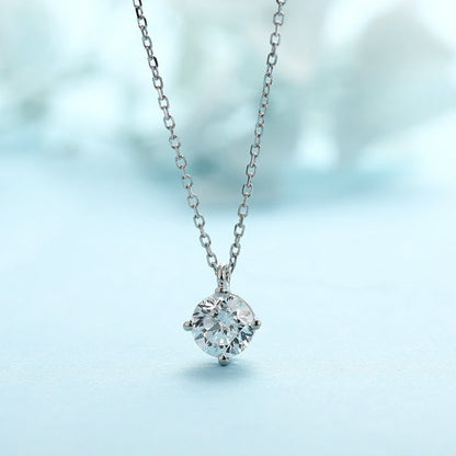 PT950 1.0ct Lab Grown Diamond Four Claw Pendant (without chain)