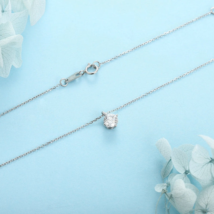 PT950 1.0ct Lab Grown Diamond Four Claw Pendant (without chain)