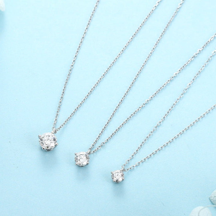 PT950 1.0ct Lab Grown Diamond Four Claw Pendant (without chain)