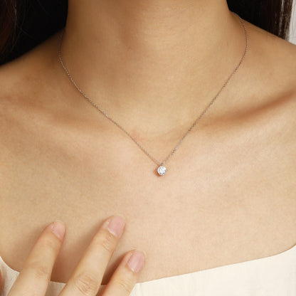 PT950 1.0ct Lab Grown Diamond Four Claw Pendant (without chain)