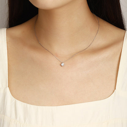 PT950 1.0ct Lab Grown Diamond Four Claw Pendant (without chain)