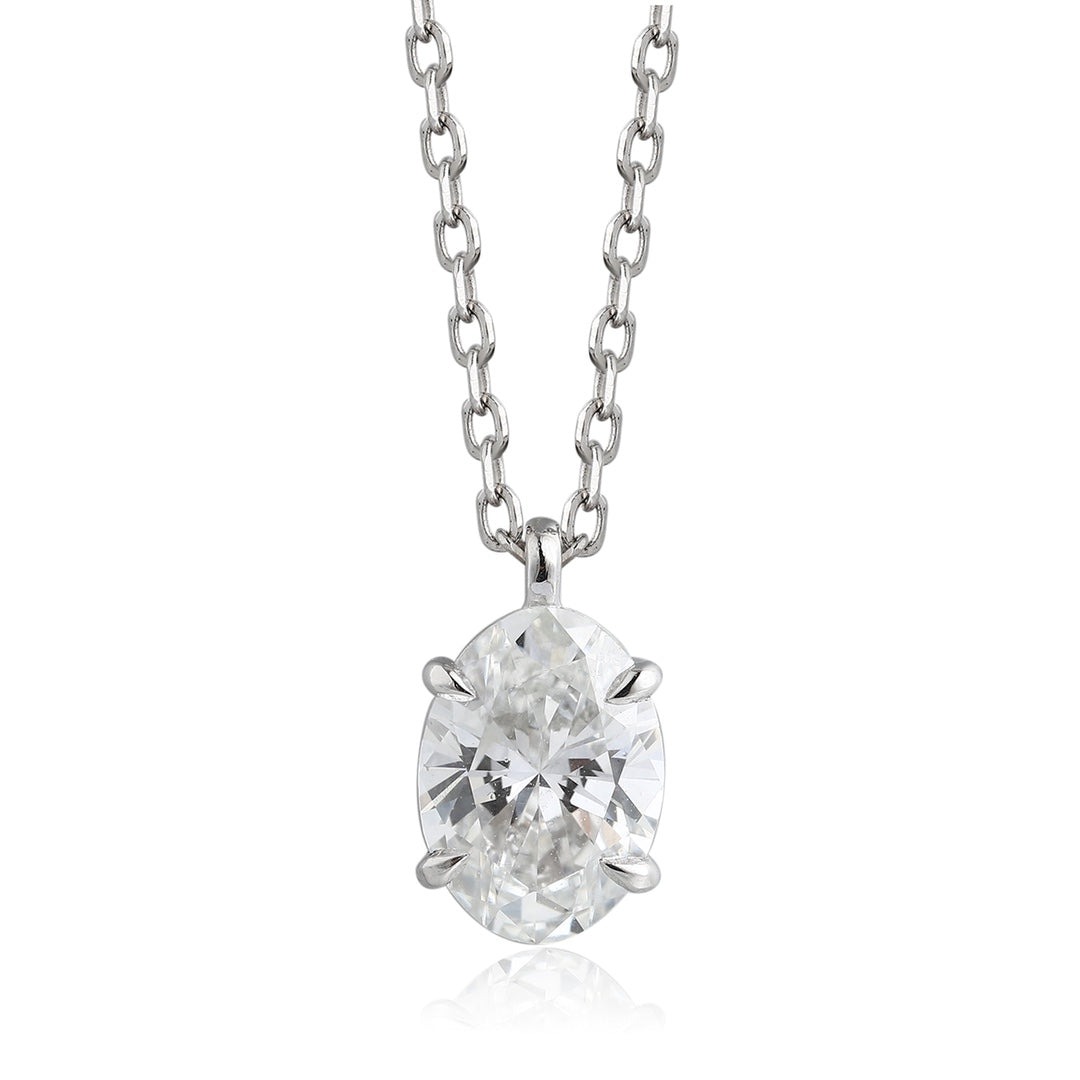 PT950 1.05ct Lab Grown Diamond Pendant (without chain)