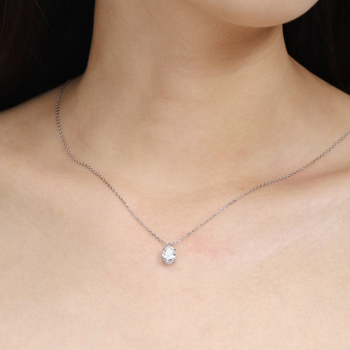 PT950 1.05ct Lab Grown Diamond Pendant (without chain)