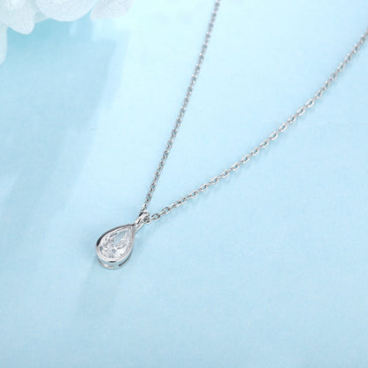 PT950 0.53ct Pear Shape Lab Grown Diamond Pendant (without chain)