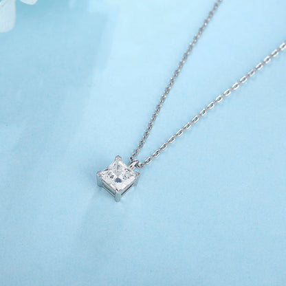 PT950 1.00ct Lab Grown Diamond Princess Cut Pendant (without chain)