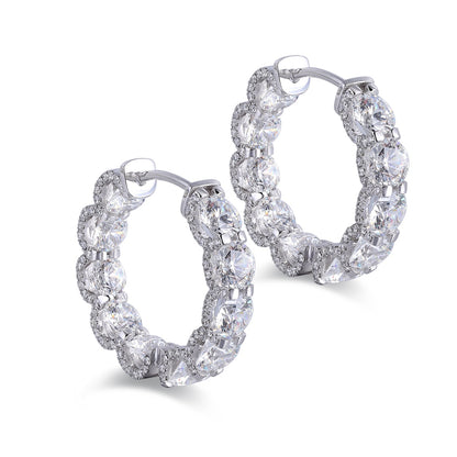 9K 14.4ct Imitation Diamond Earrings A