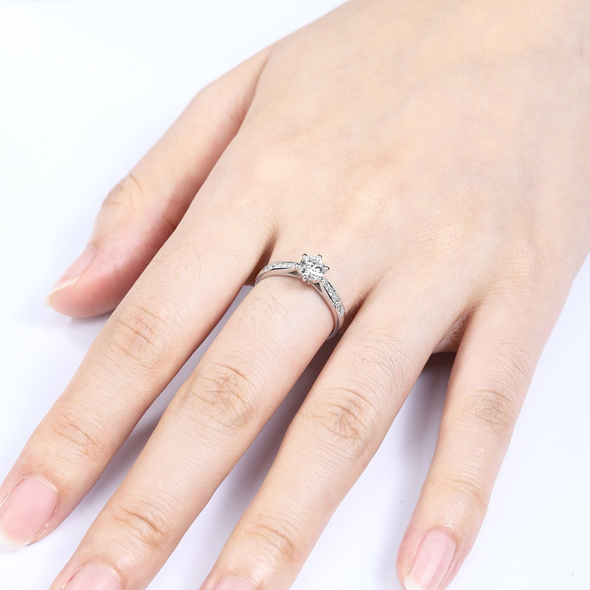 PT950 0.50ct Lab Grown Diamond Ring