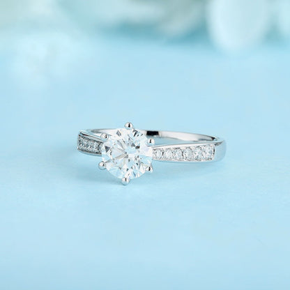 PT950 1.0ct Lad Grown Diamond Ring