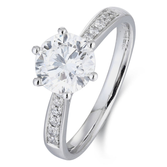 PT950 1.50ct Lab Grown Diamond Ring