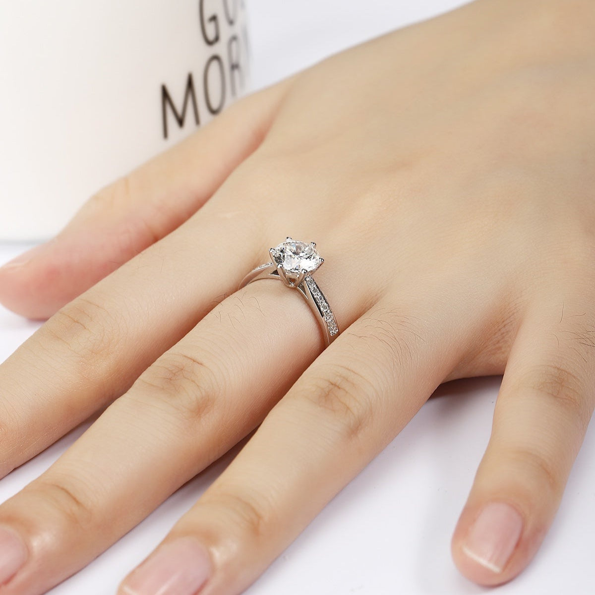 PT950 1.50ct Lab Grown Diamond Ring