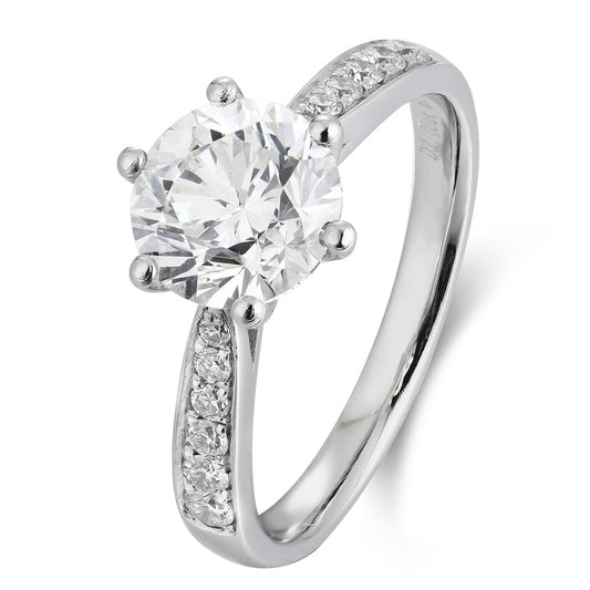 PT950 2.00ct Lab Grown Diamond Ring