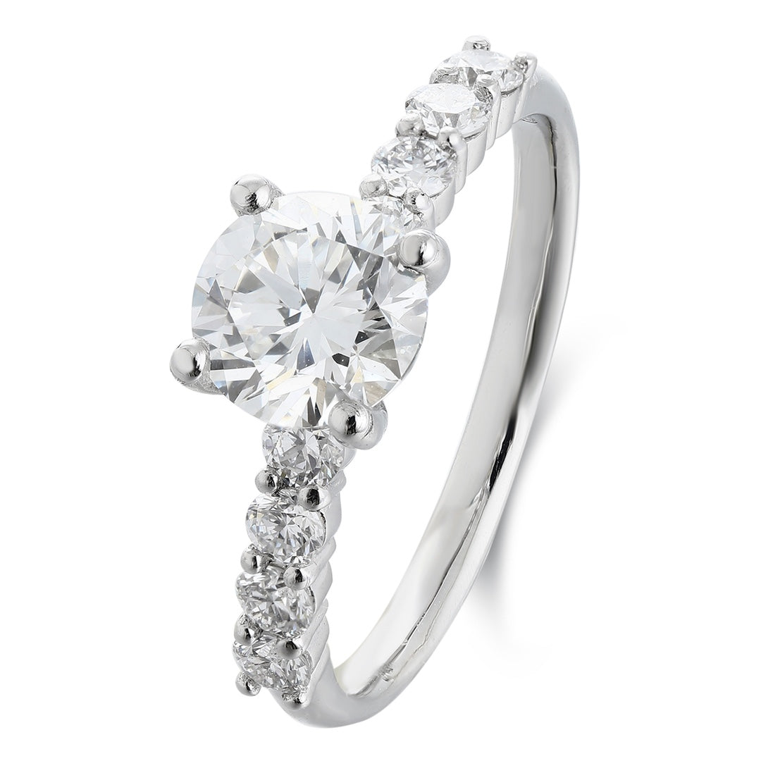 PT950 1.00ct Lab Grown Diamond Ring