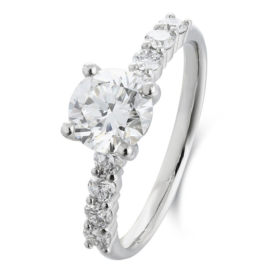 PT950 1.00ct Lab Grown Diamond Ring