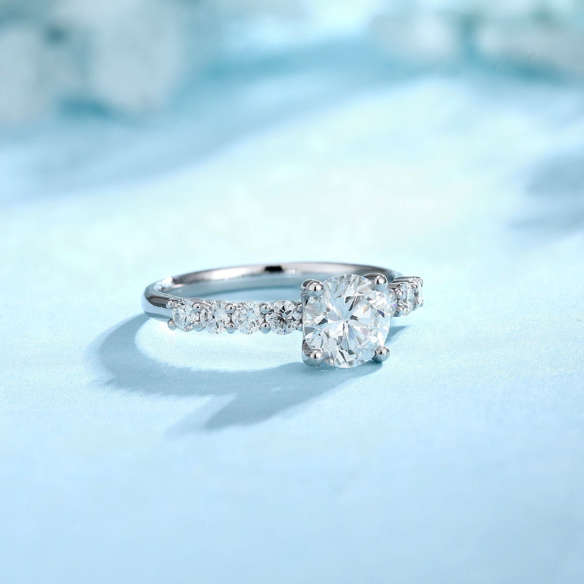 PT950 1.00ct Lab Grown Diamond Ring