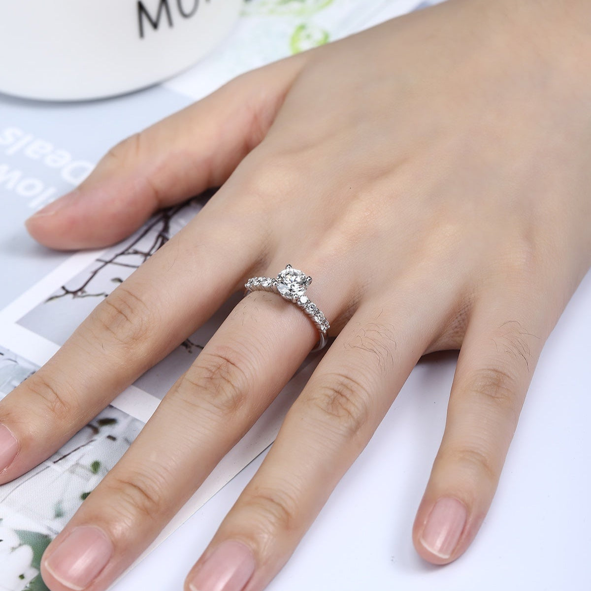 PT950 1.00ct Lab Grown Diamond Ring