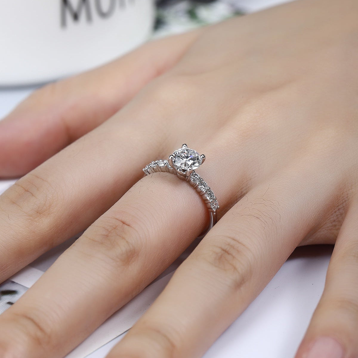 PT950 1.00ct Lab Grown Diamond Ring