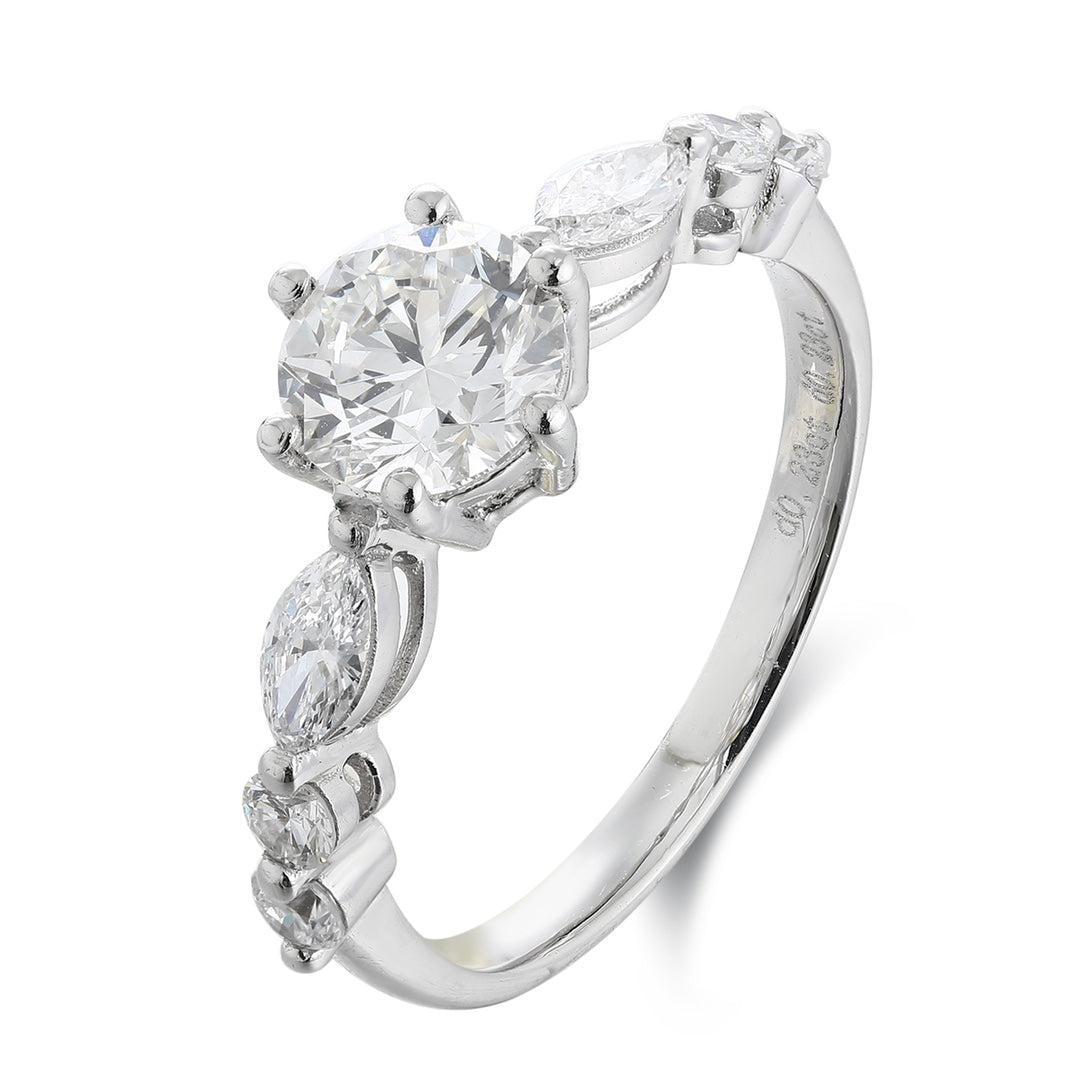 PT950 1.00ct Lab Grown Diamond Ring