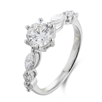 PT950 1.00ct Lab Grown Diamond Ring