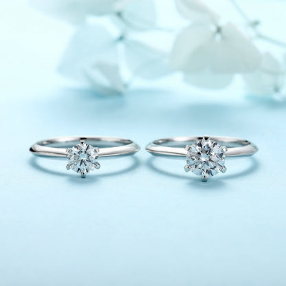 PT950 0.50ct Circular Lab Grown Diamond Ring