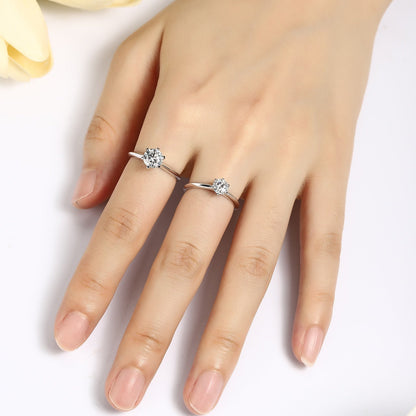 PT950 0.50ct Circular Lab Grown Diamond Ring