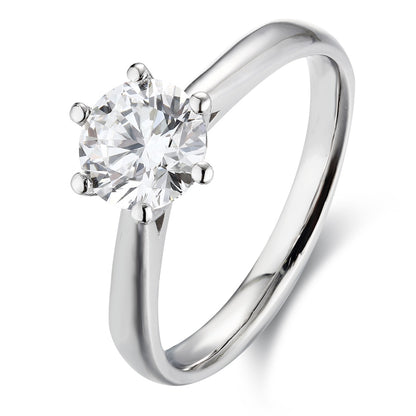 PT950 0.50ct Lab Grown Diamond Ring