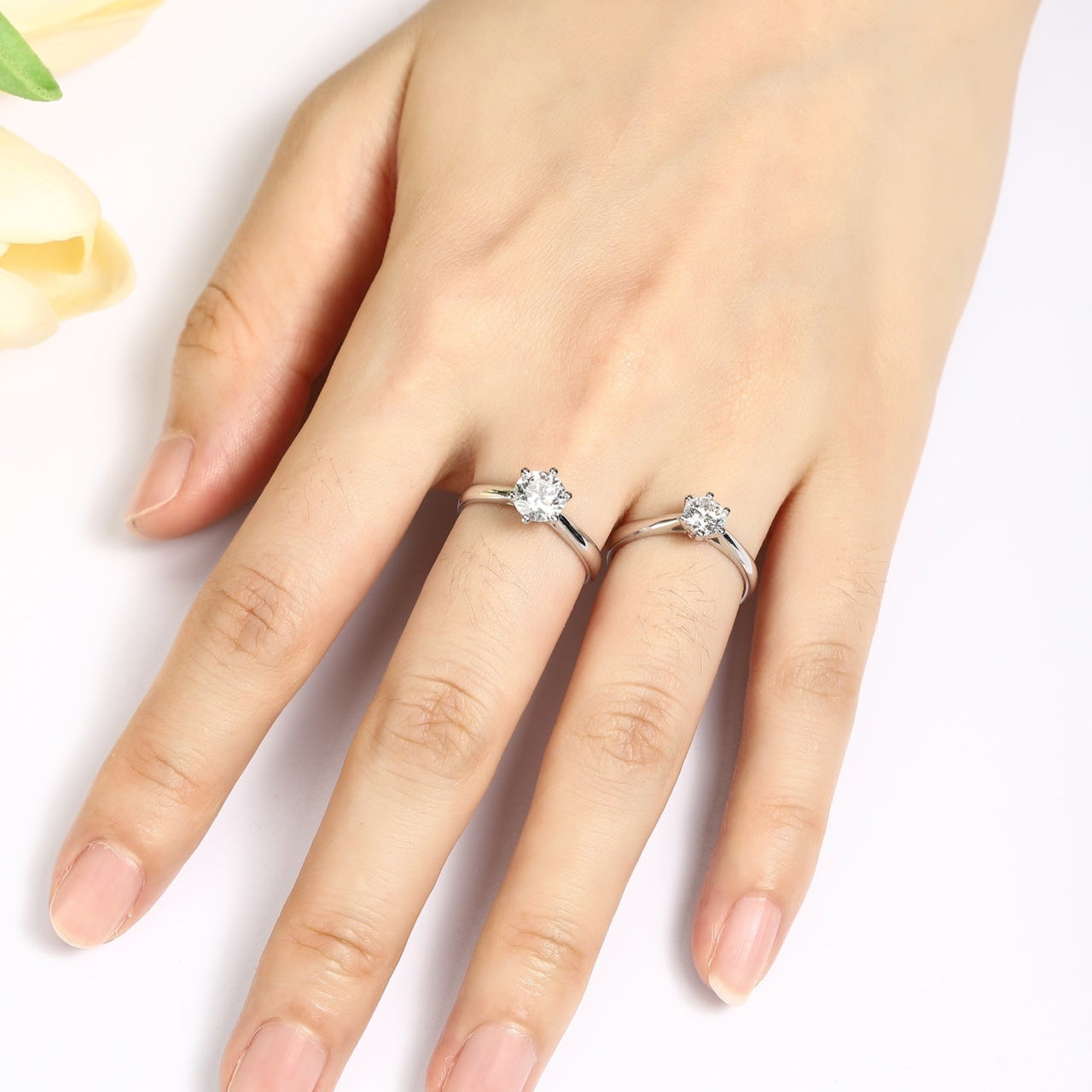 PT950 0.50ct Lab Grown Diamond Ring