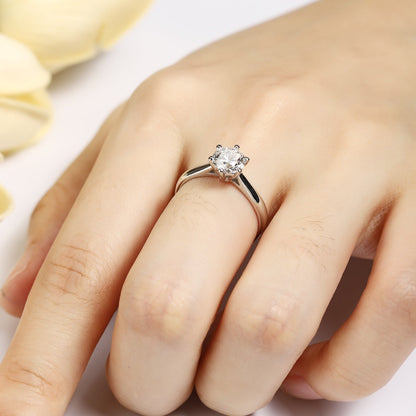 PT950 0.50ct Lab Grown Diamond Ring