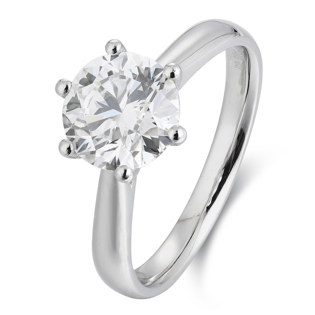 PT950 2.00ct Lab Grown Diamond Ring