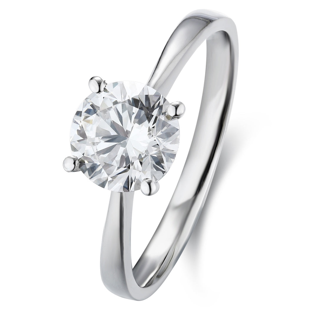 PT950 0.32ct Lab Grown Diamond Ring