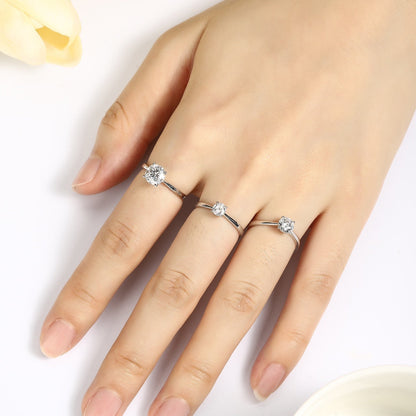 PT950 0.32ct Lab Grown Diamond Ring