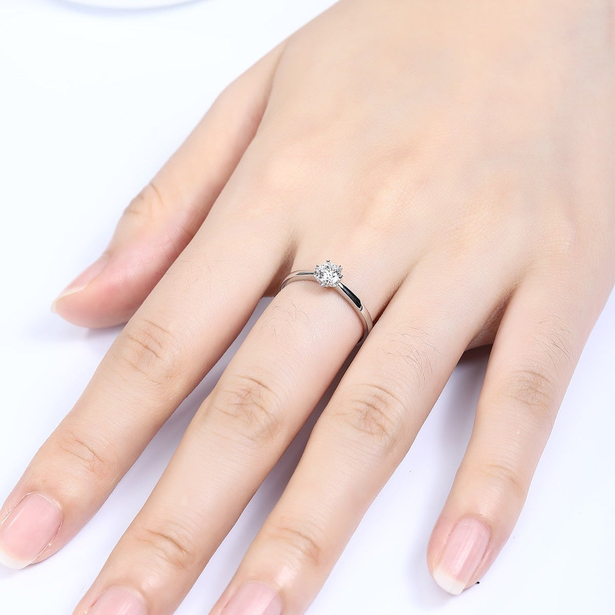 PT950 0.34ct Lab Grown Diamond Ring