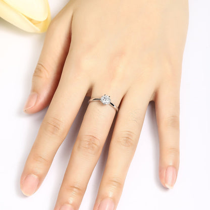 PT950 0.50ct Lab Grown Diamond Ring