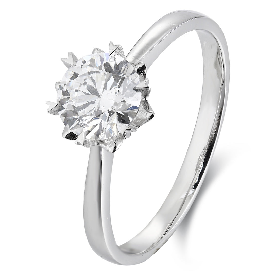 PT950 1.00ct Lab Grown Diamond Ring