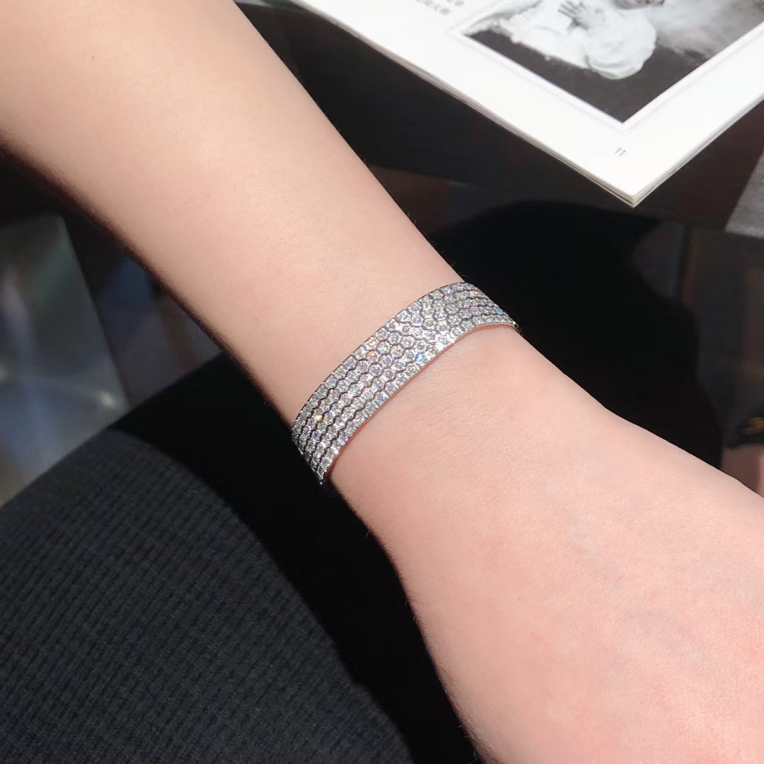 14K Round Diamond Luxury Bracelet
