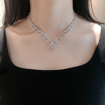 14K Lab Grown Diamond Leaf Chain