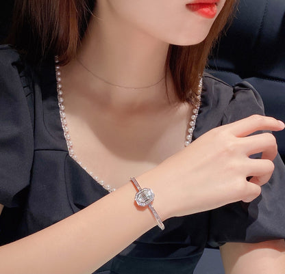 14K Lab Grown Diamond Emerald Cut Bracelets