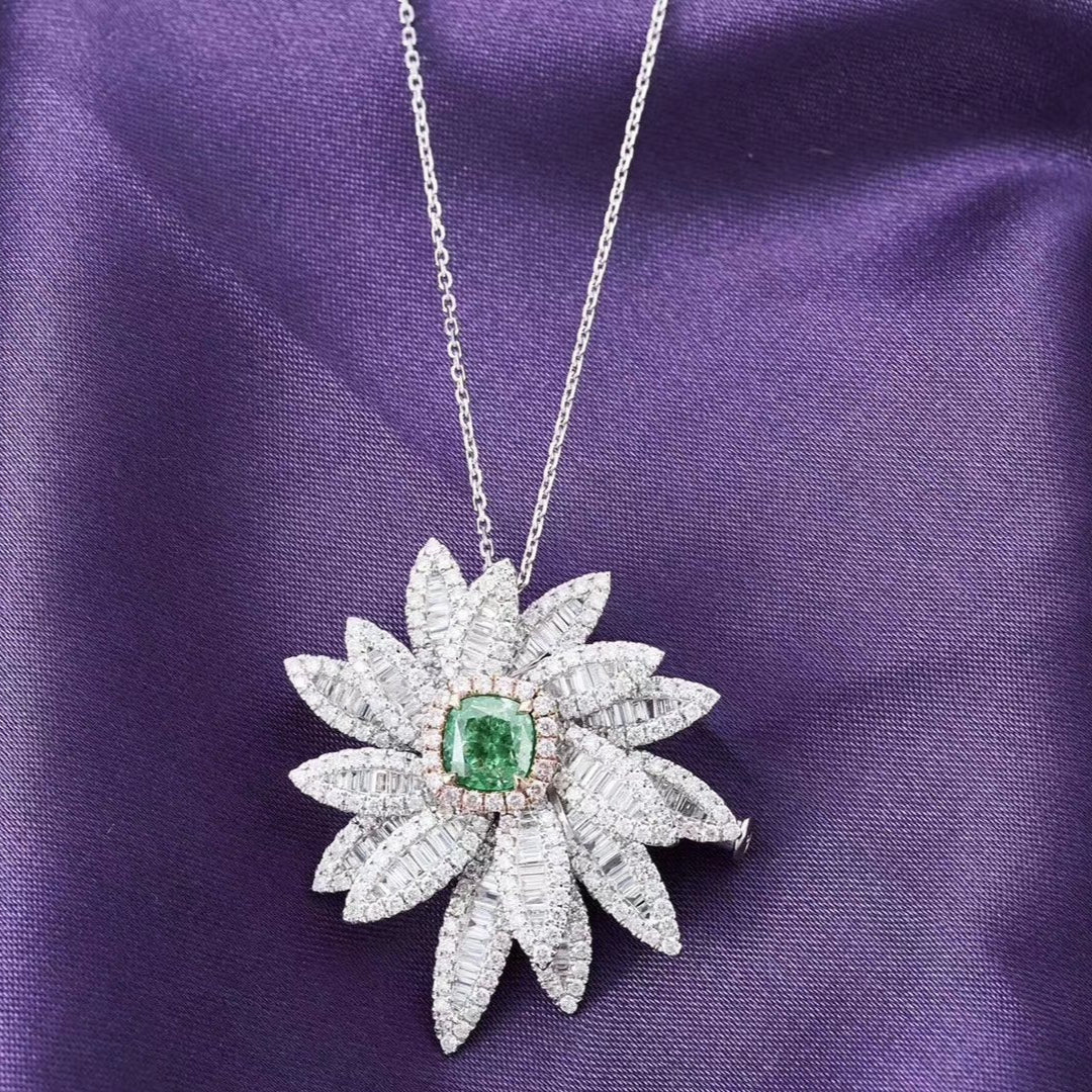 Maple Leaf Shape Brooch/Pendant (worn twice)