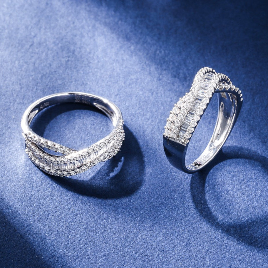 Lab Grown Diamond S Ladder Square Ring