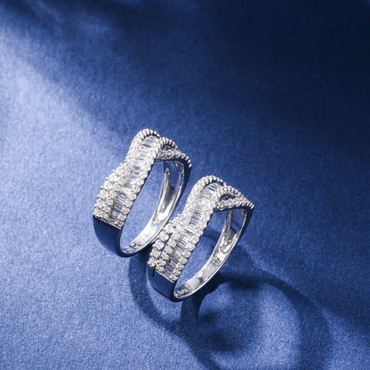 Lab Grown Diamond S Ladder Square Ring