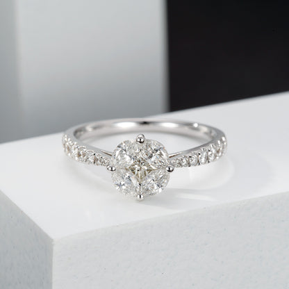 14K Straight Arm Copper Coin Ring