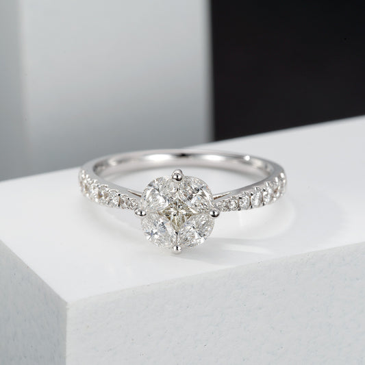 14K Straight Arm Copper Coin Ring