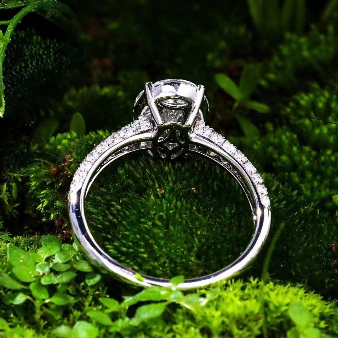 14K Lab Grown Diamonds Assemble An Qval Ring