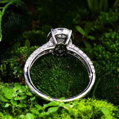 14K Lab Grown Diamonds Assemble An Qval Ring