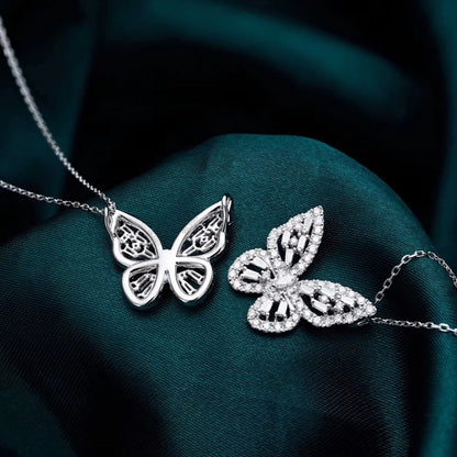 14K Hollow Butterfly Pendant