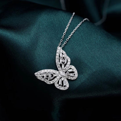 14K Hollow Butterfly Pendant