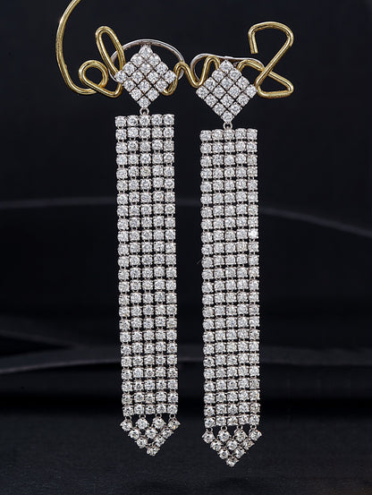 14K Tetris Tassel Earrings