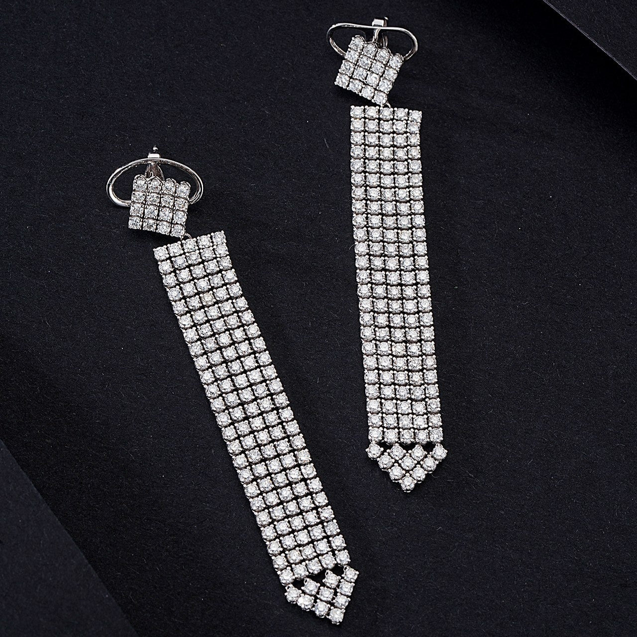 14K Tetris Tassel Earrings