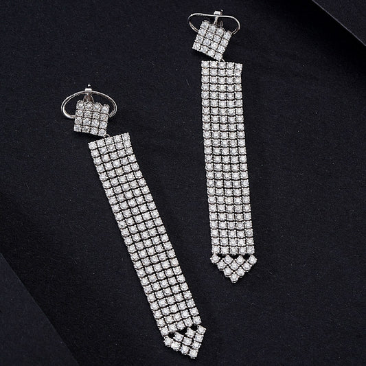 14K Tetris Tassel Earrings