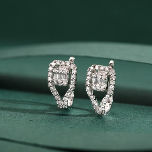 14K  Lab Grown Diamonds Rock Sugar Earring